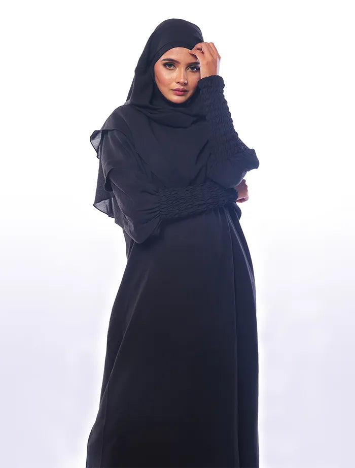 Black Khimar Abaya