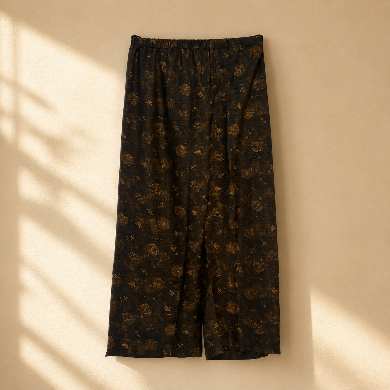Dark Brown Floral Print Co-ord Set