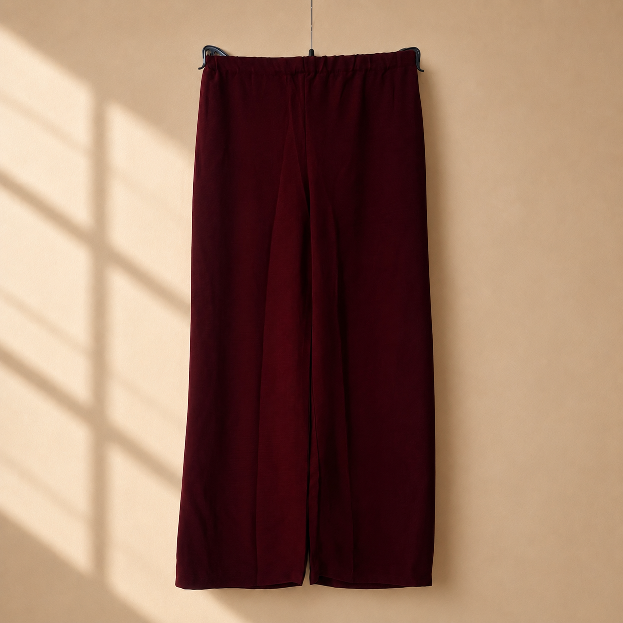 Burgundy Floral Co-Ord Set with Matching Belt and Pockets