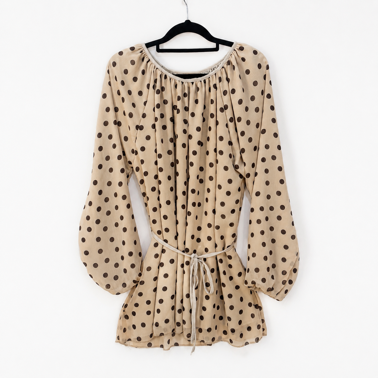 Beige Polka Dot Co-Ord Suit