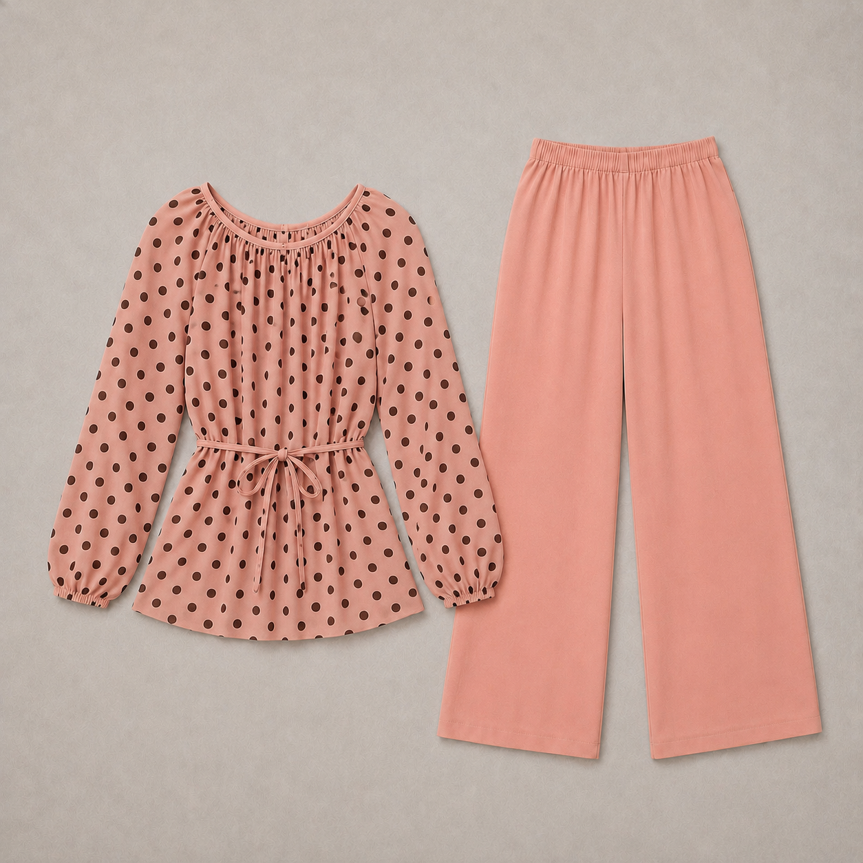 Pink Polka Dot Co-Ord Suit