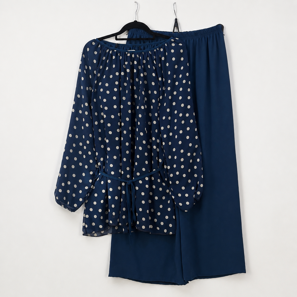Blue Polka Dot Co-Ord Suit