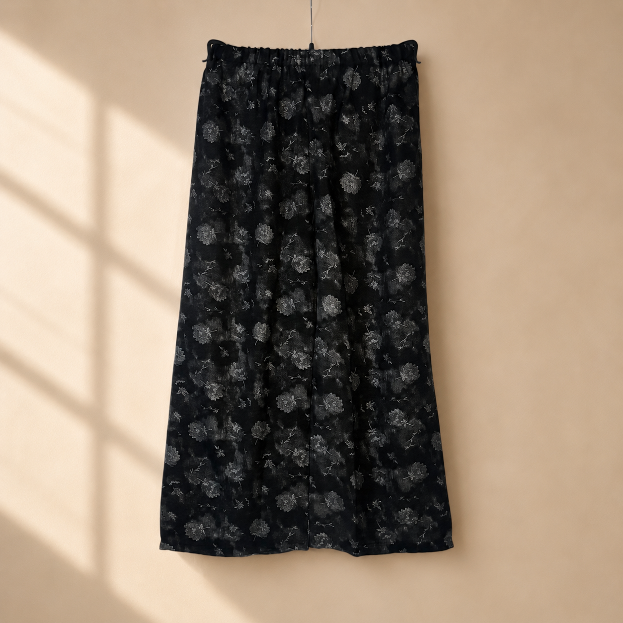 Black Floral Print Co-ord Set